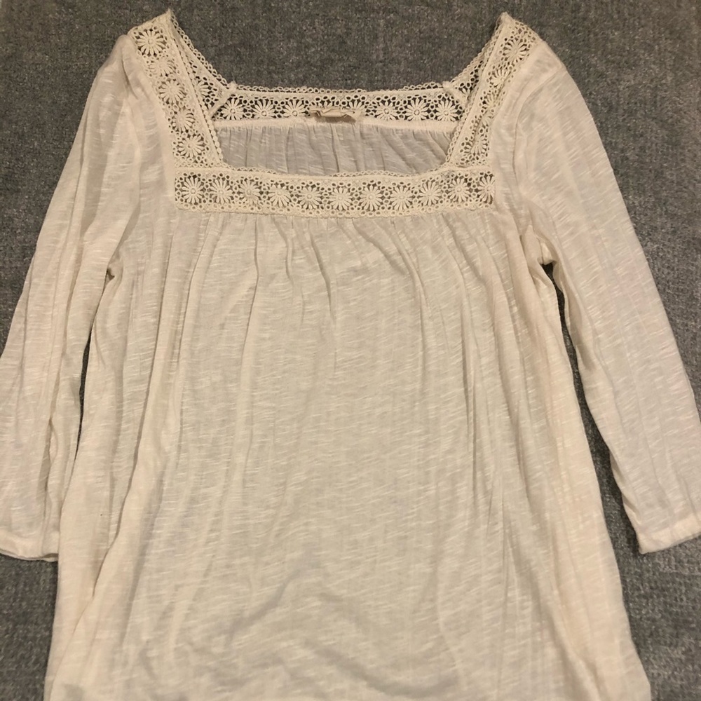 Subtle floral flow top